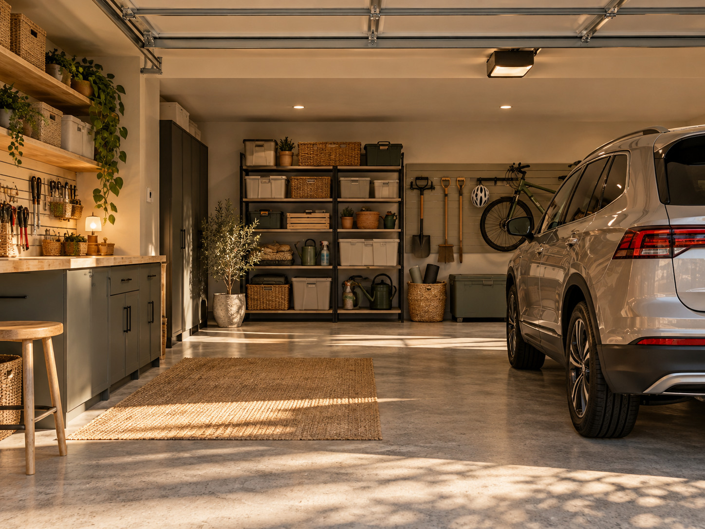 Inspiration Garage organisé : Rangements, outils et stationnement dégagé